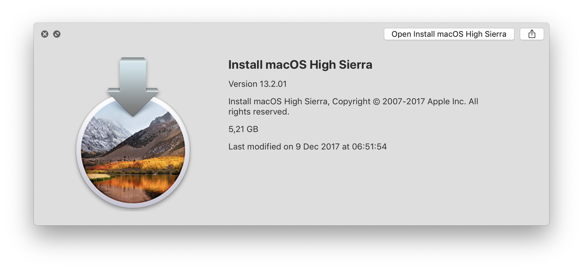 Macos high sierra download